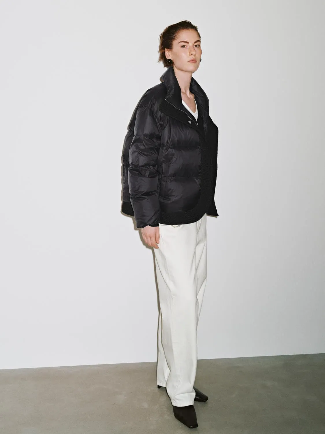 High Neck Quilted Down Jackets sold by Urban Revivo product image thumbnail 5