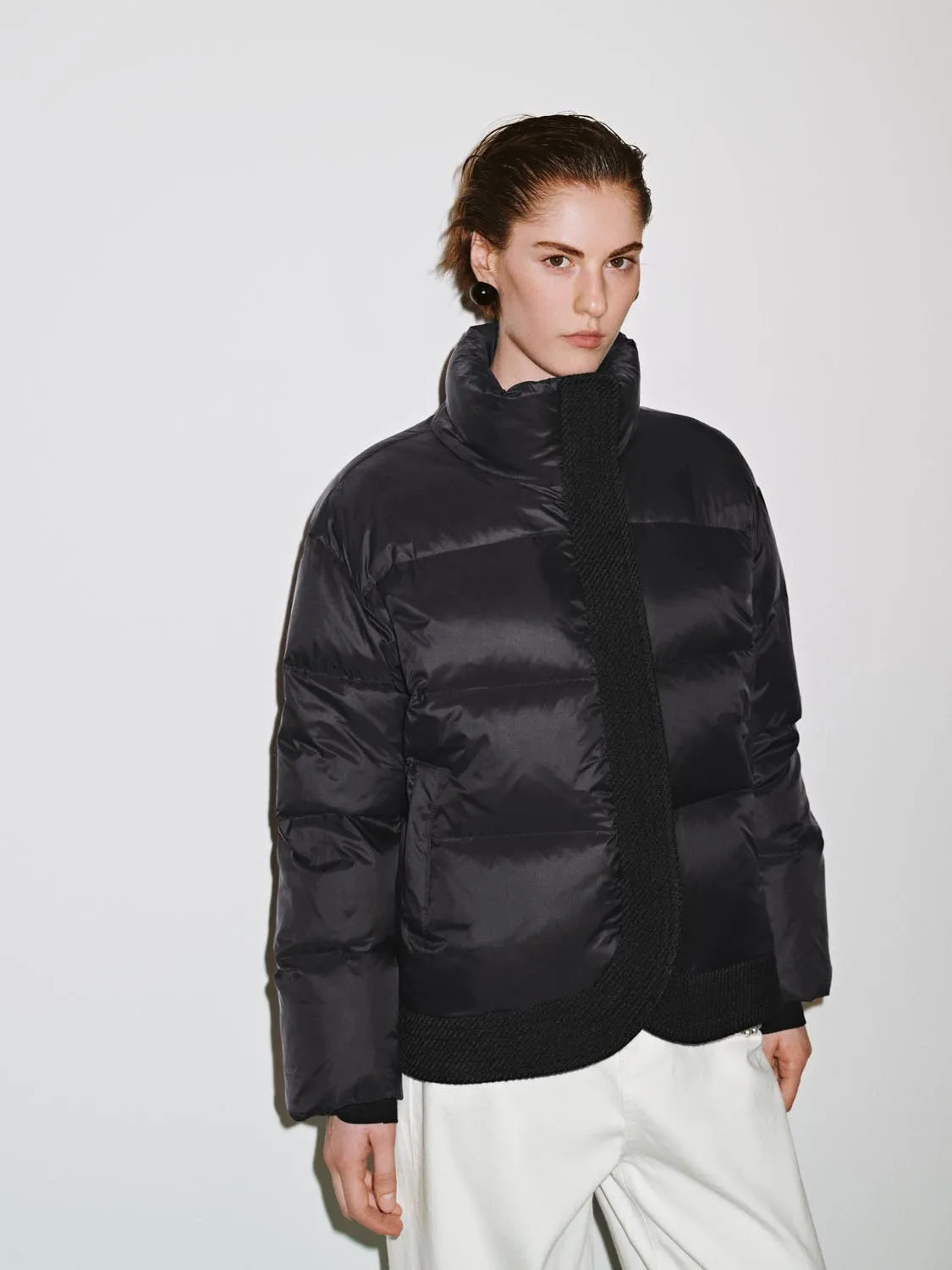 High Neck Quilted Down Jackets sold by Urban Revivo product image thumbnail 2