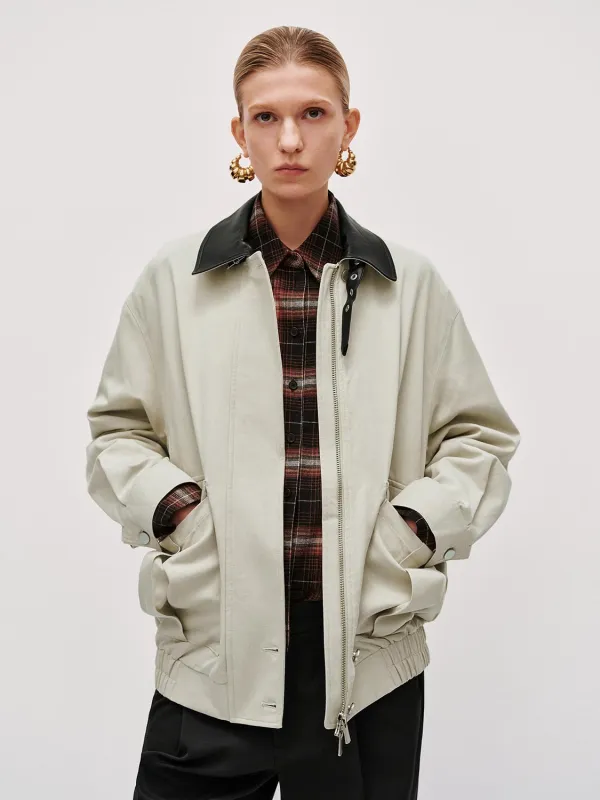 Buckle Detail Contrast Collar Flap Pockets Jackets sold by Urban Revivo