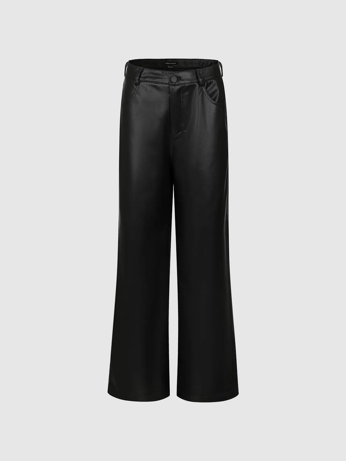 Faux Leather Wide Leg Pants sold by Urban Revivo product image thumbnail 2