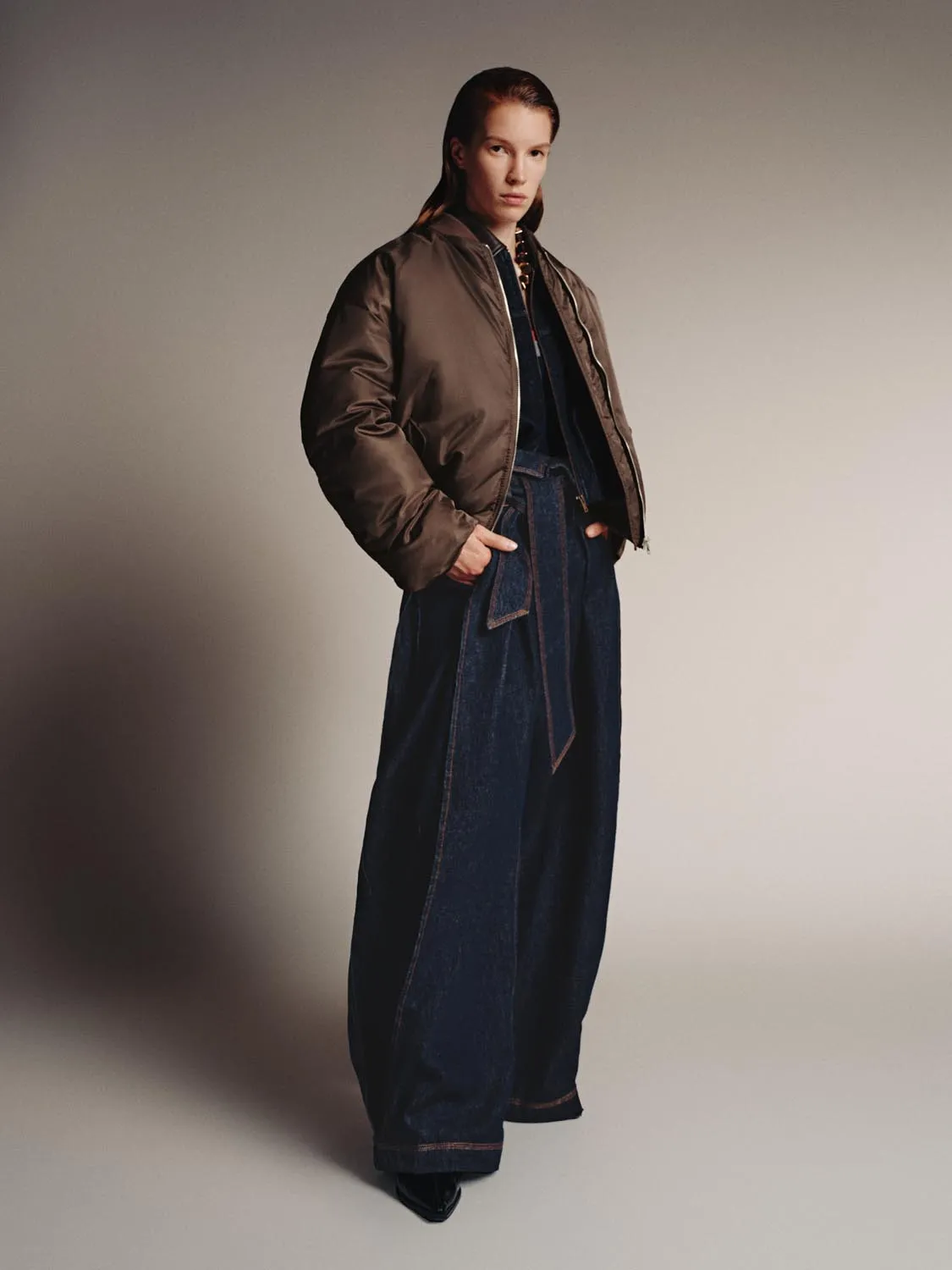 Bubble Hem Down Bomber Jackets sold by Urban Revivo product image thumbnail 5