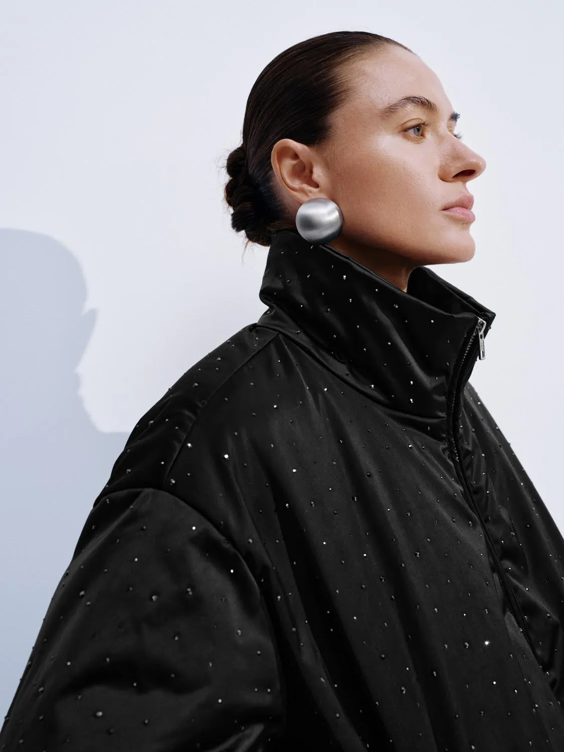High Neck Polka Dot Down Jacket sold by Urban Revivo product image thumbnail 3