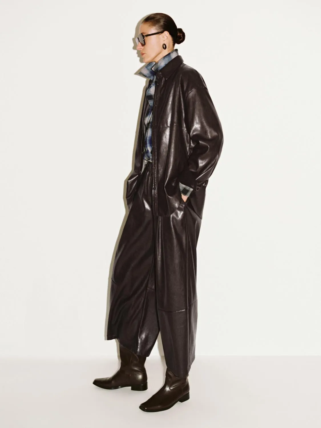 Loose Fit Faux Leather Shirts sold by Urban Revivo product image thumbnail 5