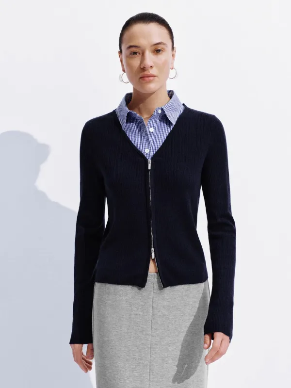 2 In 1 Zip Up Knitted Cardigans sold by Urban Revivo