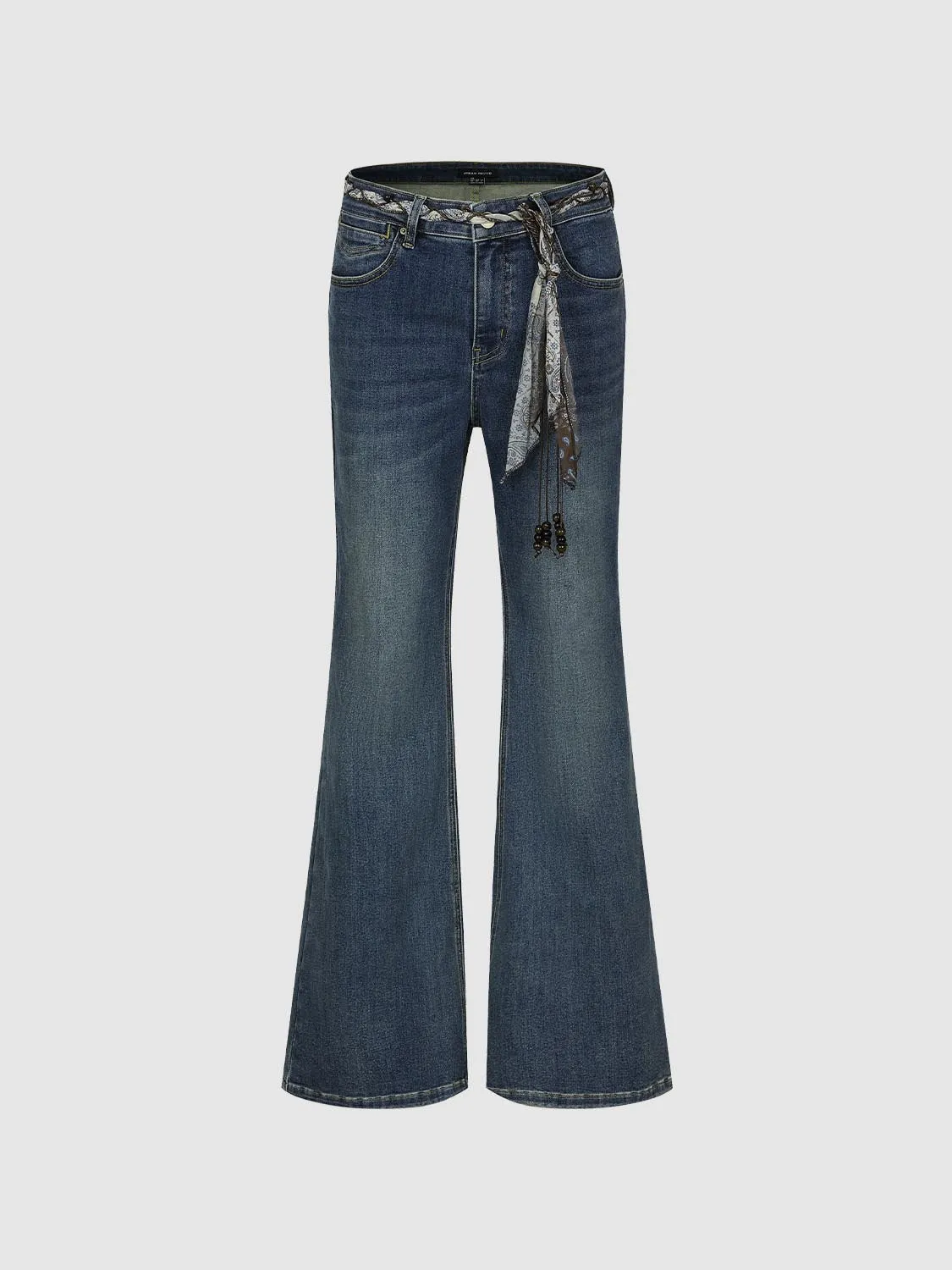 Belted Flare Leg Jeans sold by Urban Revivo product image thumbnail 2