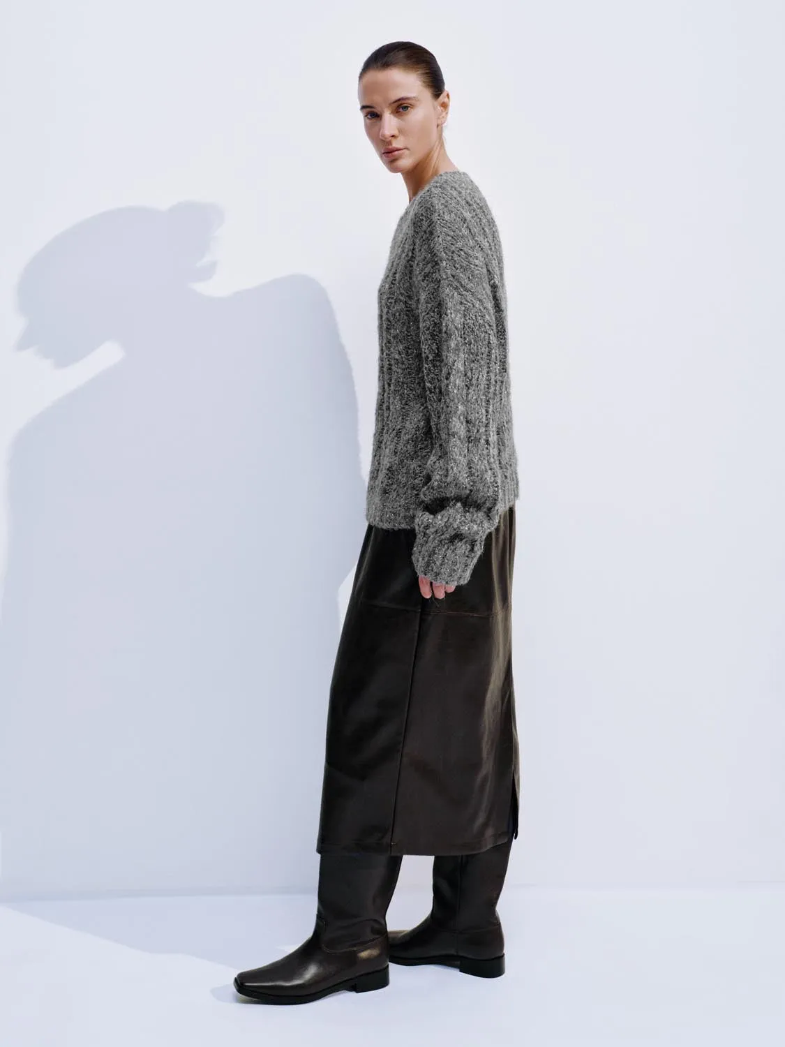 Long Sleeve Knitted T-Shirts sold by Urban Revivo product image thumbnail 4