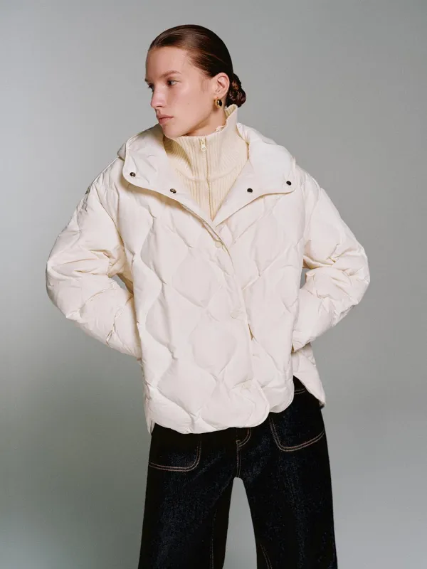 Hooded Quilted Down Jackets sold by Urban Revivo