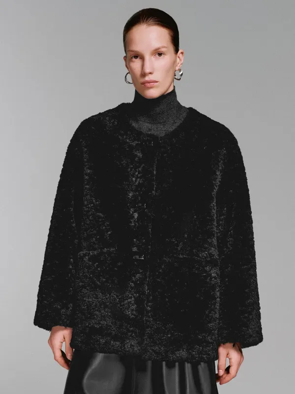 Oversize Sherpa Fleece Toggle Jackets sold by Urban Revivo