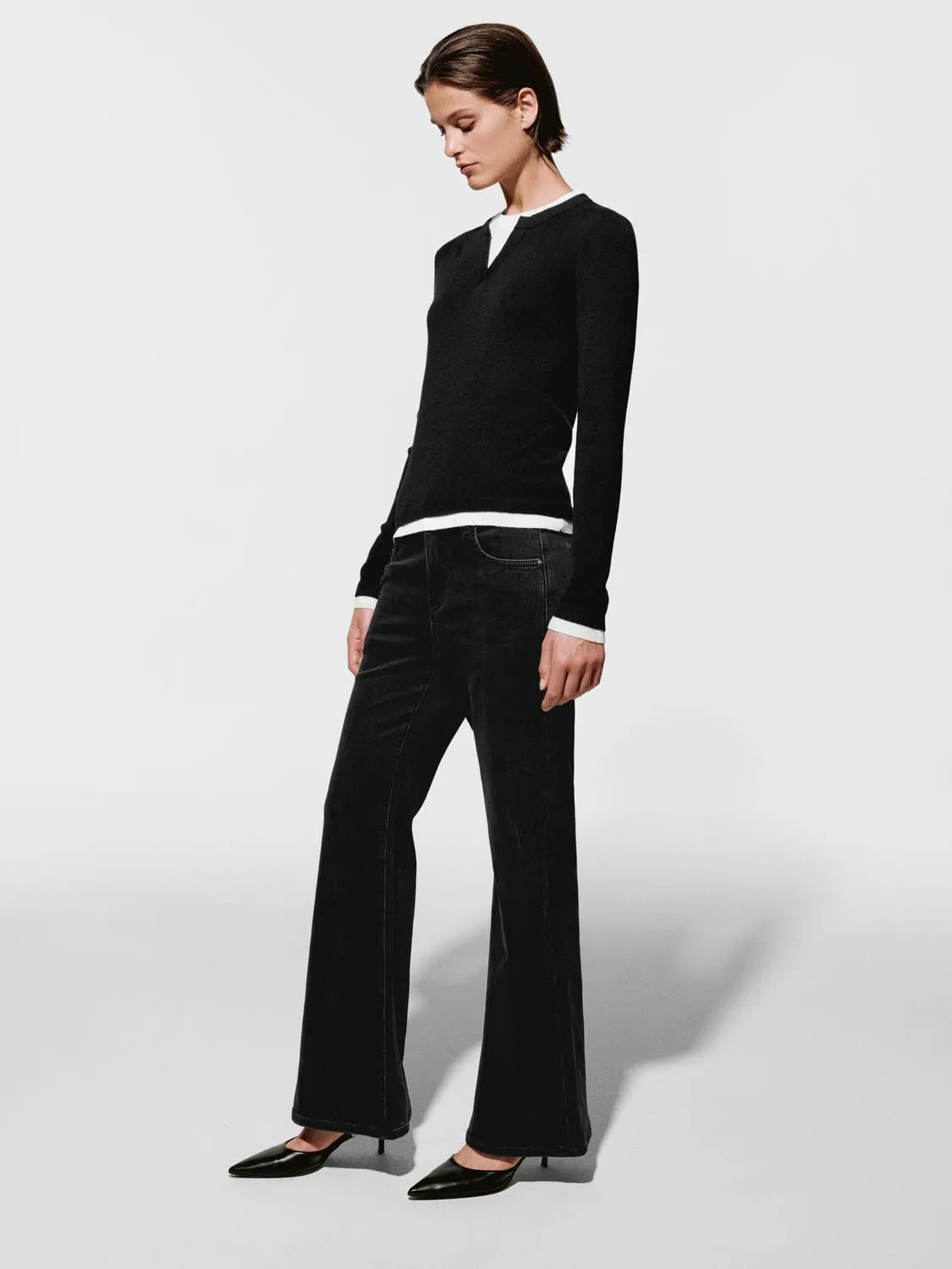 2 In 1 Long Sleeve Knitted T-Shirts sold by Urban Revivo product image thumbnail 5