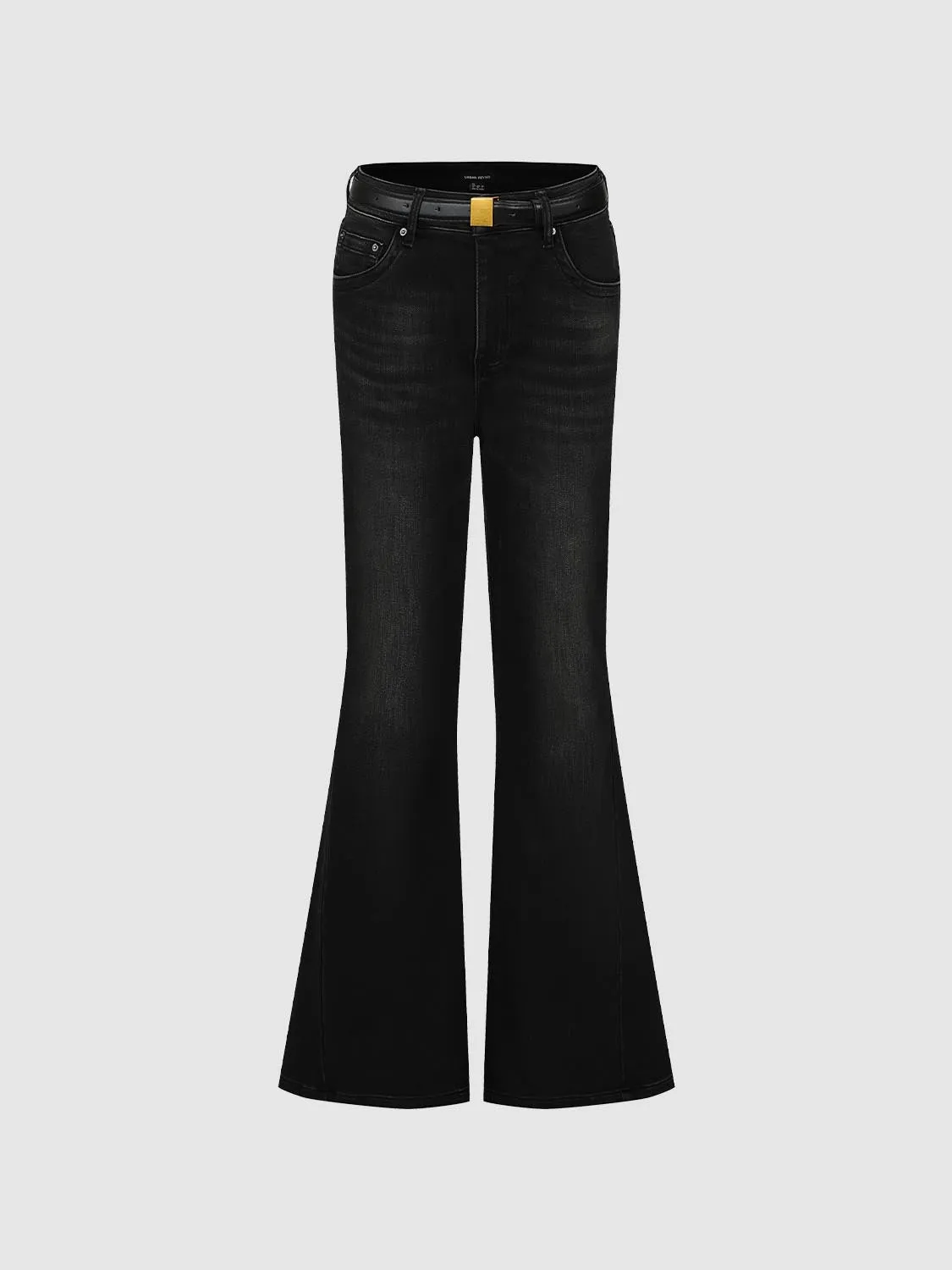 Belted Washed Flare Leg Jeans sold by Urban Revivo product image thumbnail 2