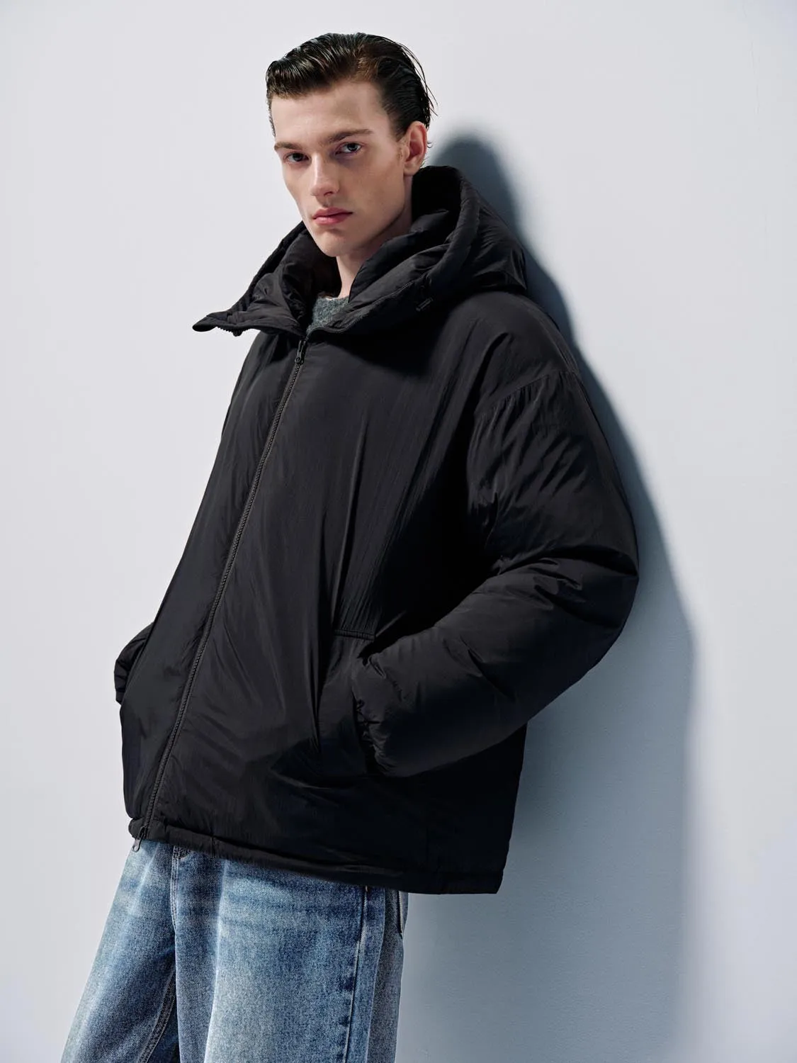 Hooded High Neck Down Jackets sold by Urban Revivo product image thumbnail 5
