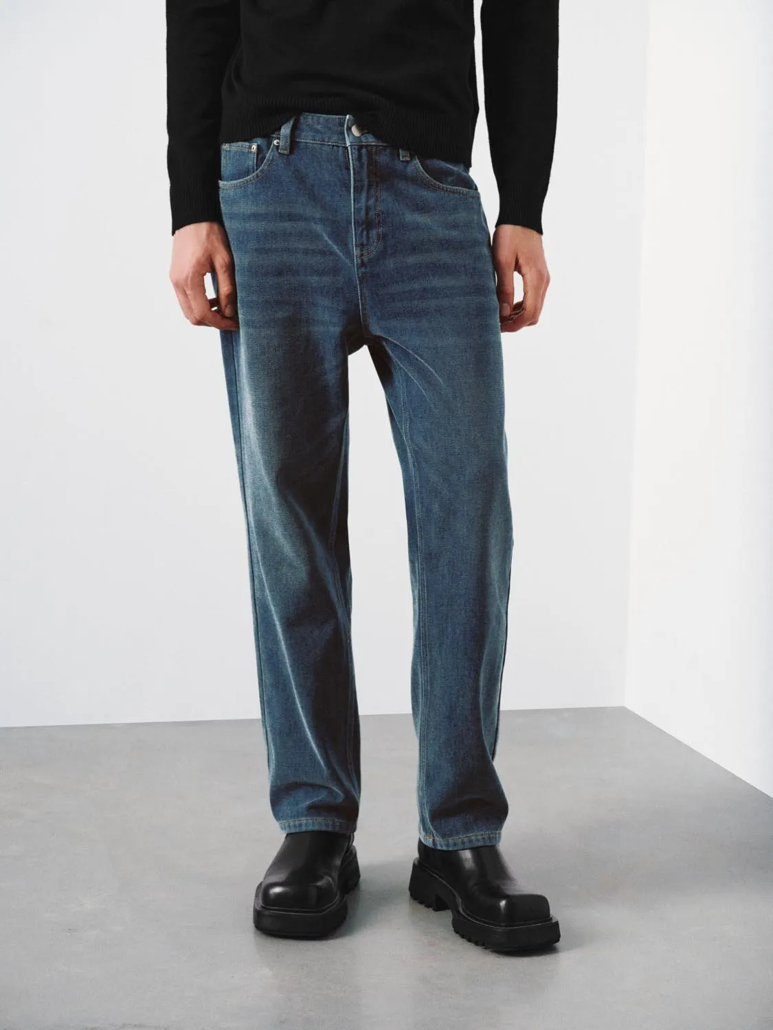 Straight Leg Jeans sold by Urban Revivo