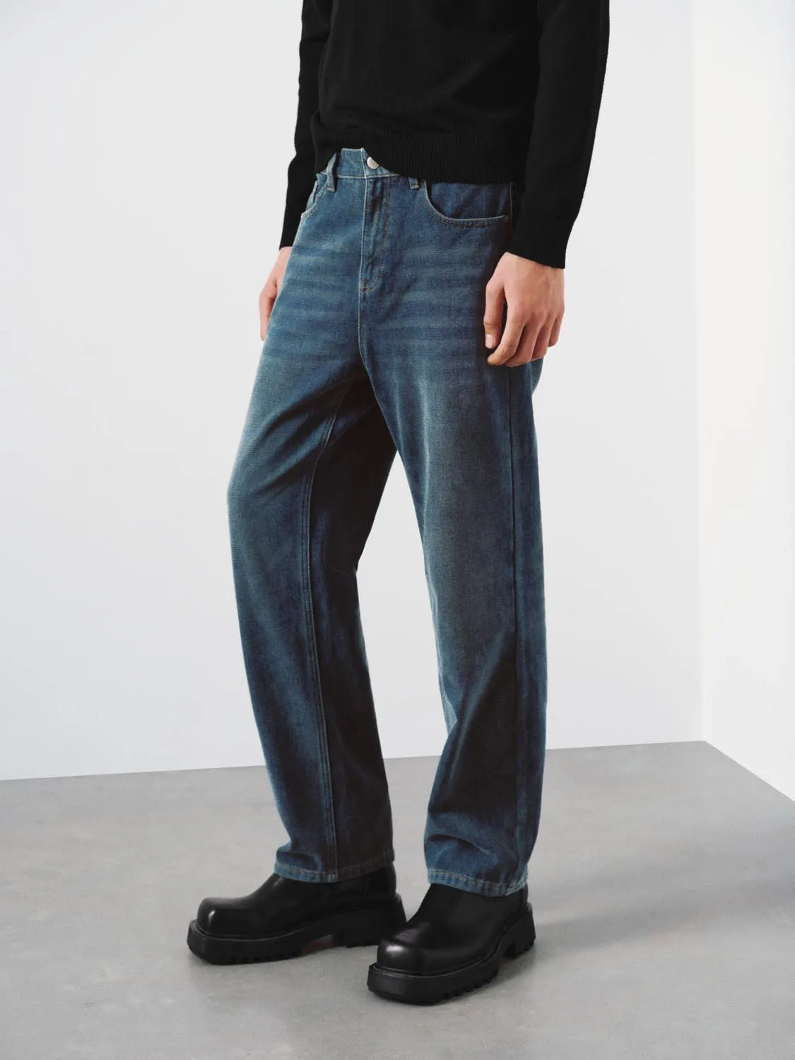 Straight Leg Jeans sold by Urban Revivo product image thumbnail 3