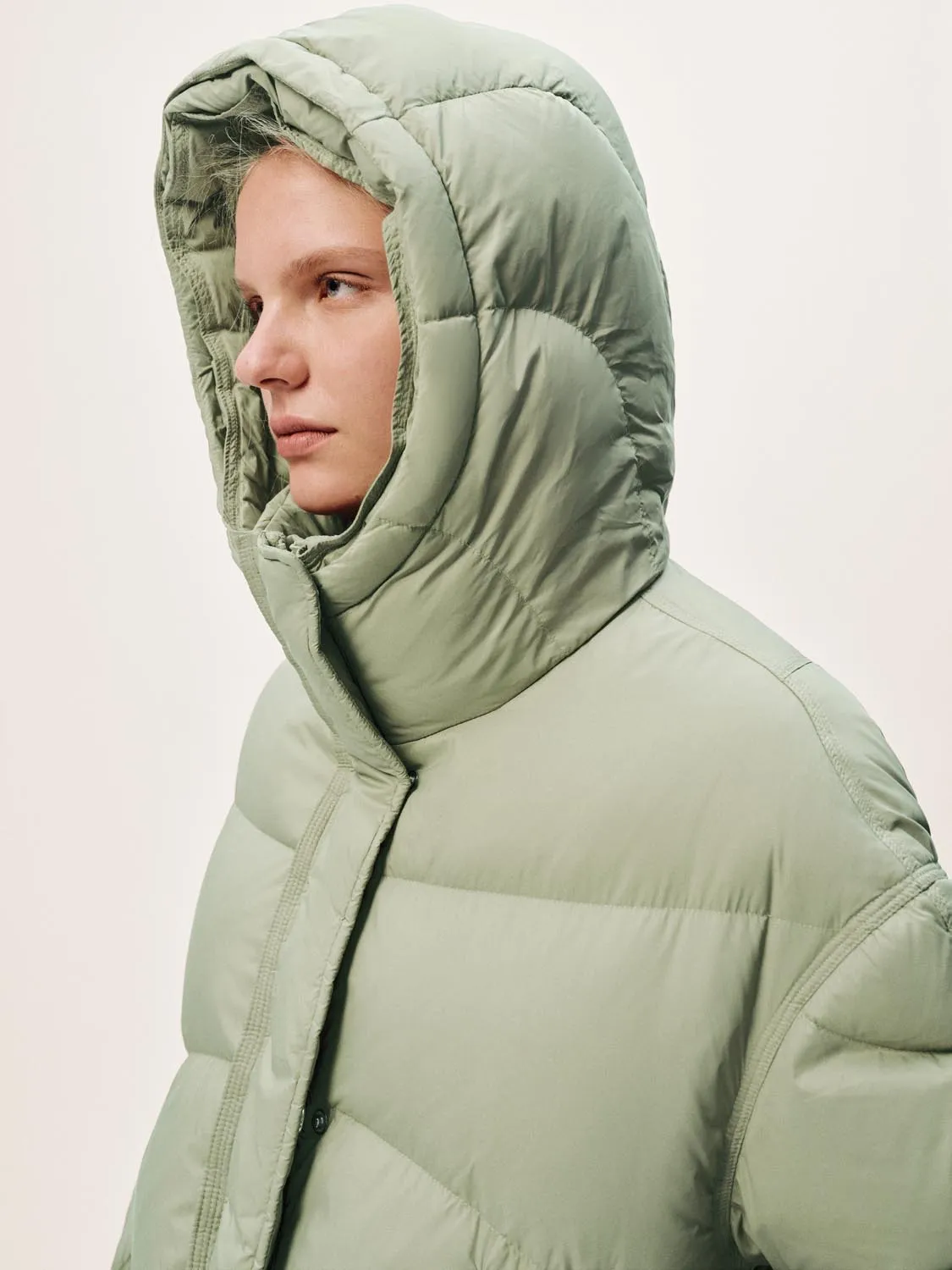 Loose Hooded Padded Puffer Jackets sold by Urban Revivo product image thumbnail 3