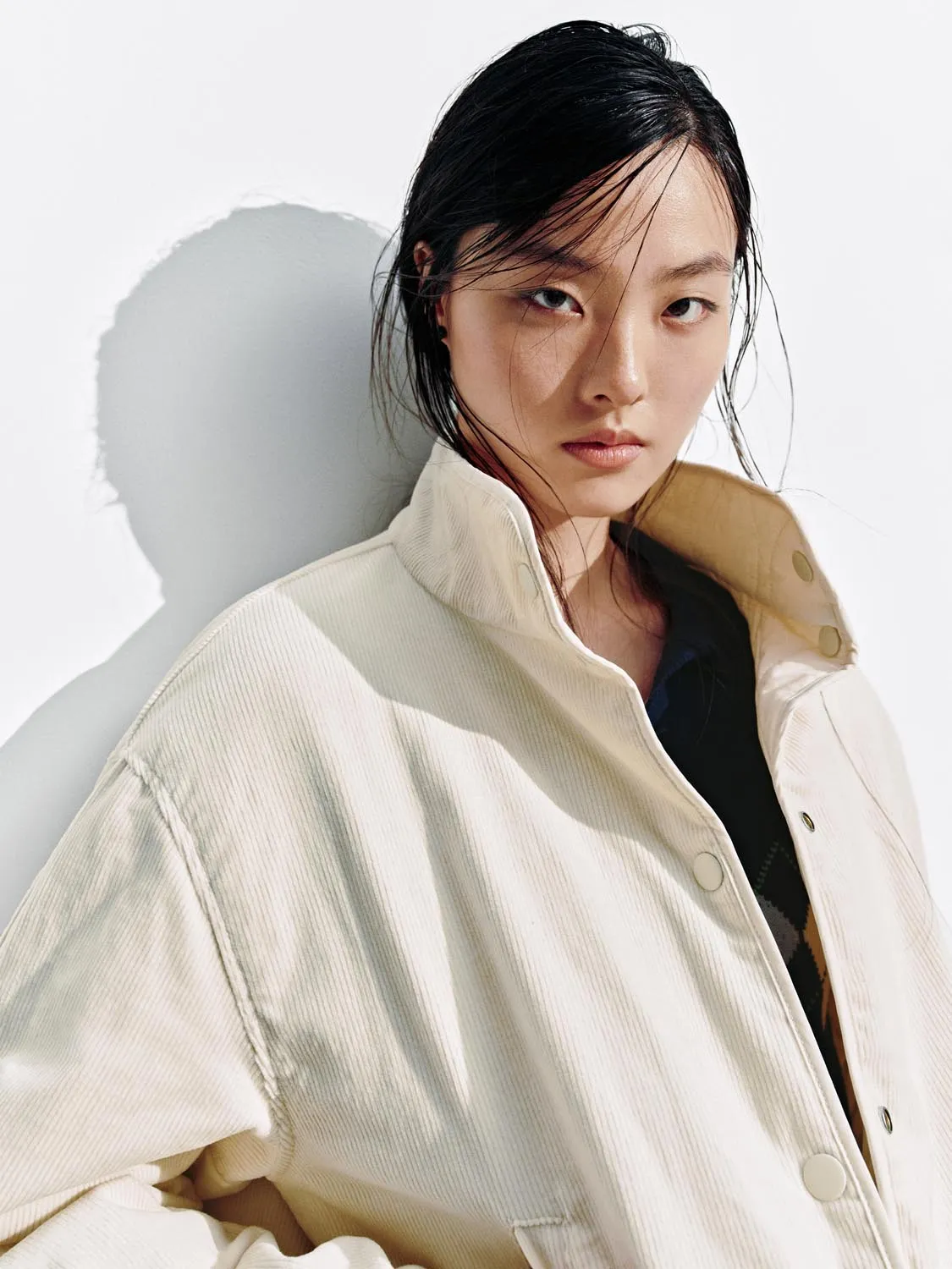 High Neck Button Up Padded Jackets sold by Urban Revivo product image thumbnail 3