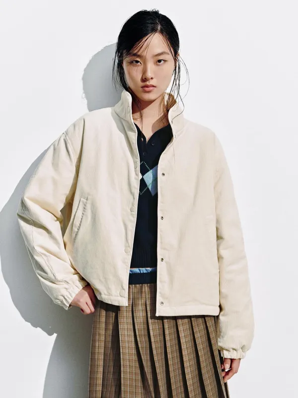 High Neck Button Up Padded Jackets sold by Urban Revivo