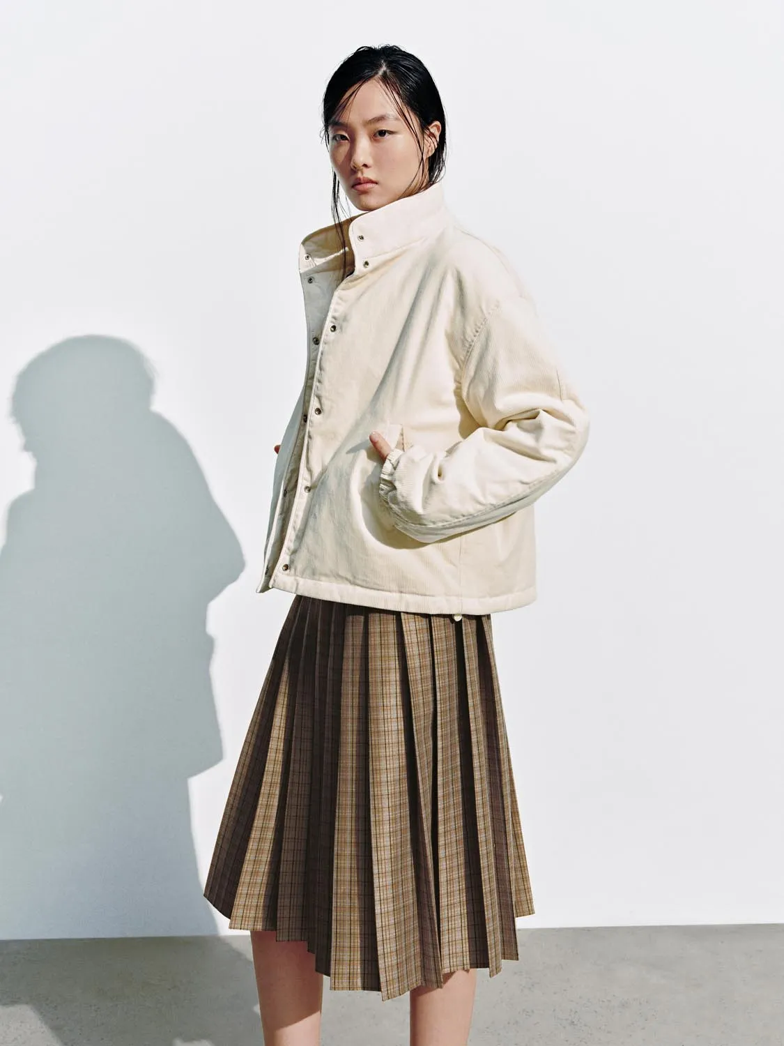 High Neck Button Up Padded Jackets sold by Urban Revivo product image thumbnail 2