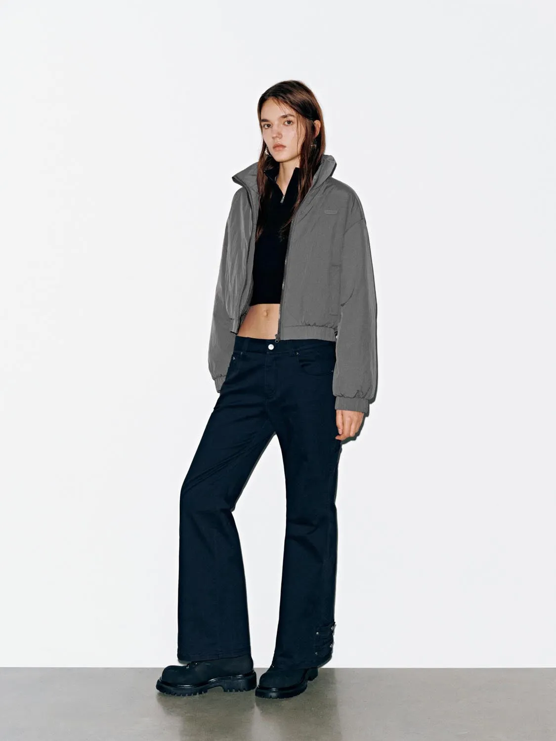 Collared Padded Bomber Jackets sold by Urban Revivo product image thumbnail 5