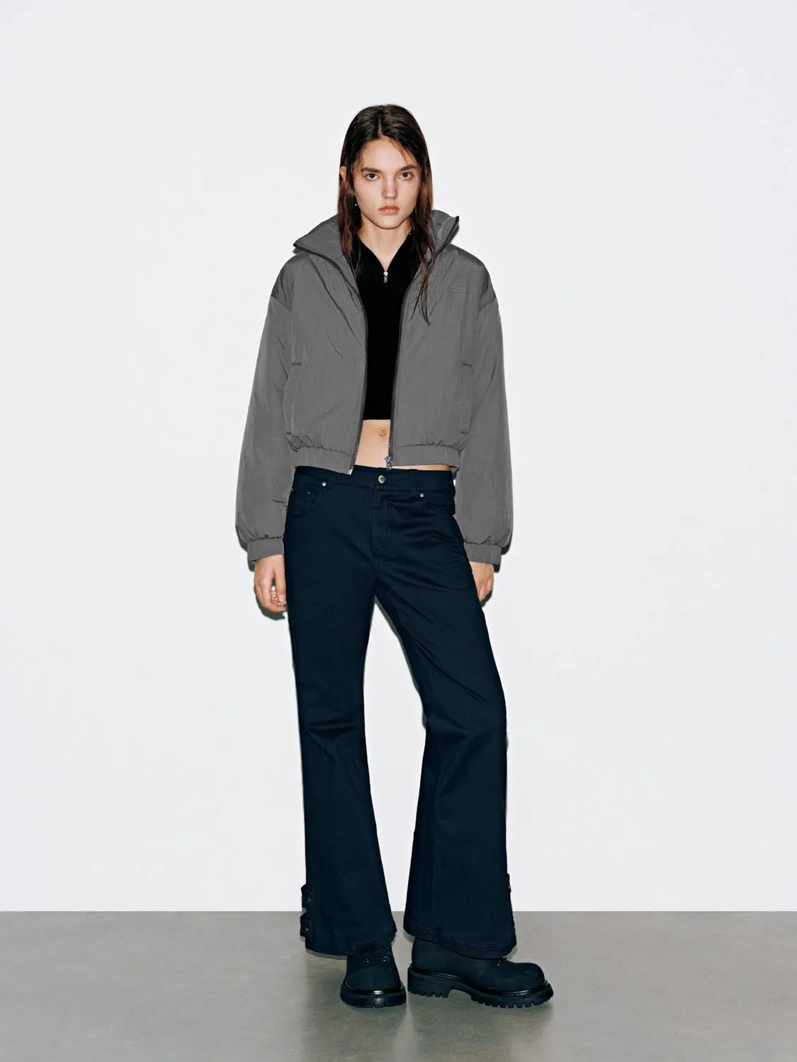 Collared Padded Bomber Jackets sold by Urban Revivo product image thumbnail 4