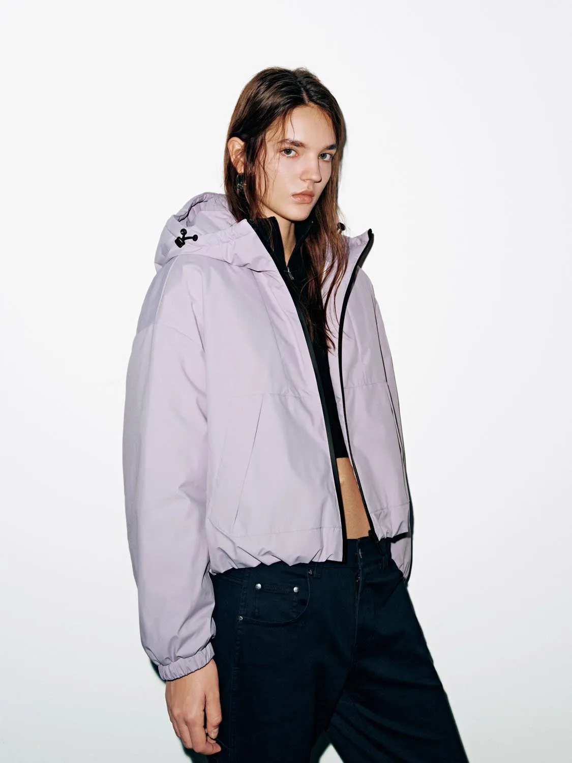 Contrast Hooded High Neck Down Jackets sold by Urban Revivo product image thumbnail 2