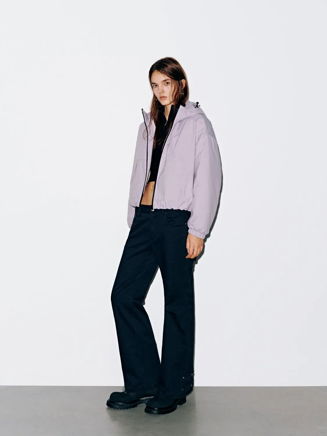 Contrast Hooded High Neck Down Jackets sold by Urban Revivo product image thumbnail 5