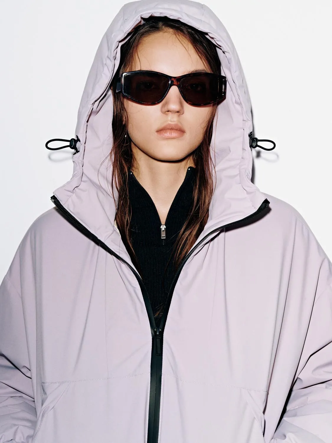 Contrast Hooded High Neck Down Jackets sold by Urban Revivo product image thumbnail 3