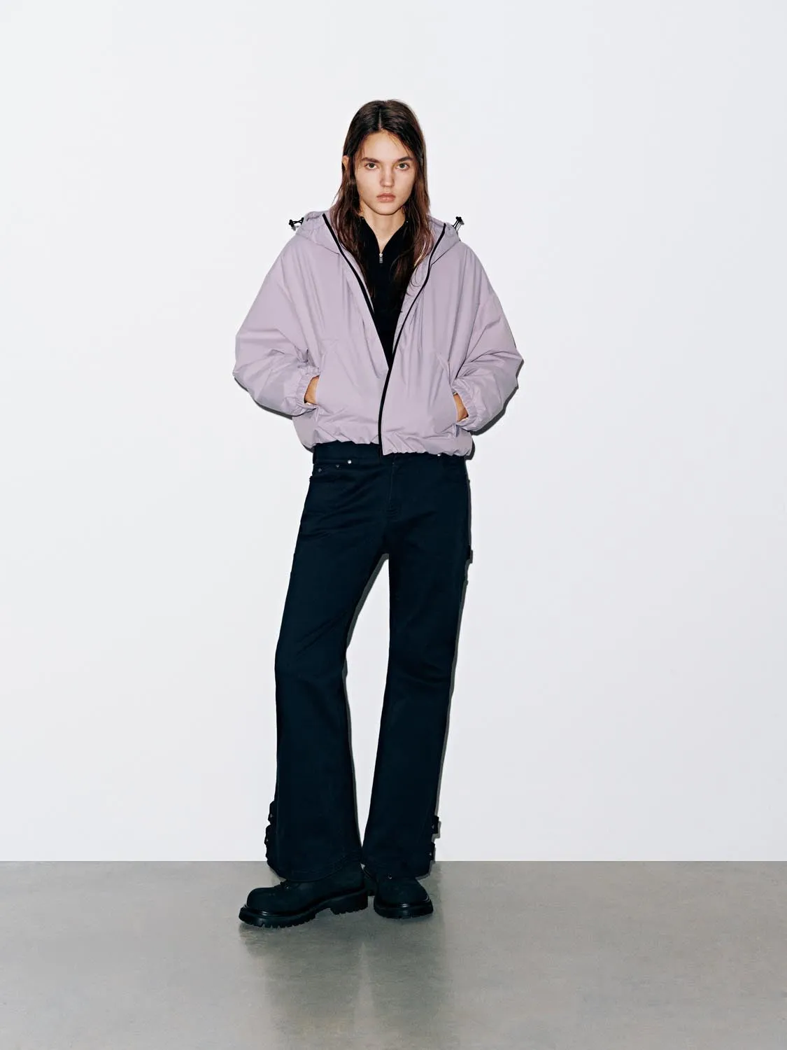Contrast Hooded High Neck Down Jackets sold by Urban Revivo product image thumbnail 4
