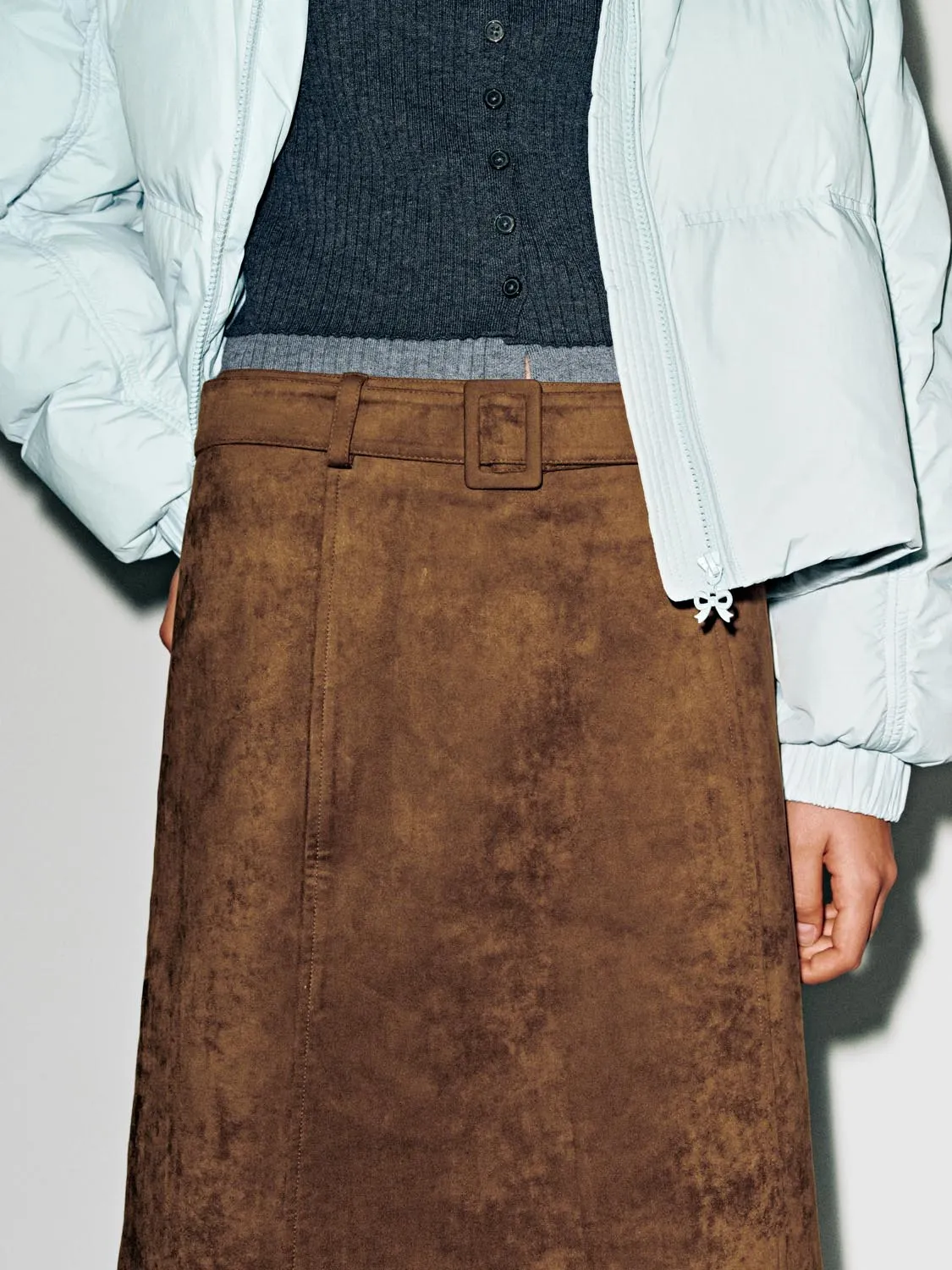 Belted Straight Midi Skirts sold by Urban Revivo product image thumbnail 5