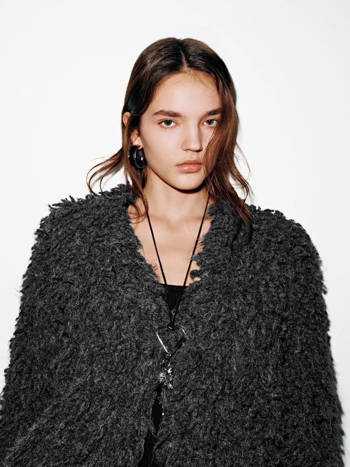 V-Neck Fluffy Knitted Cardigans sold by Urban Revivo product image thumbnail 3