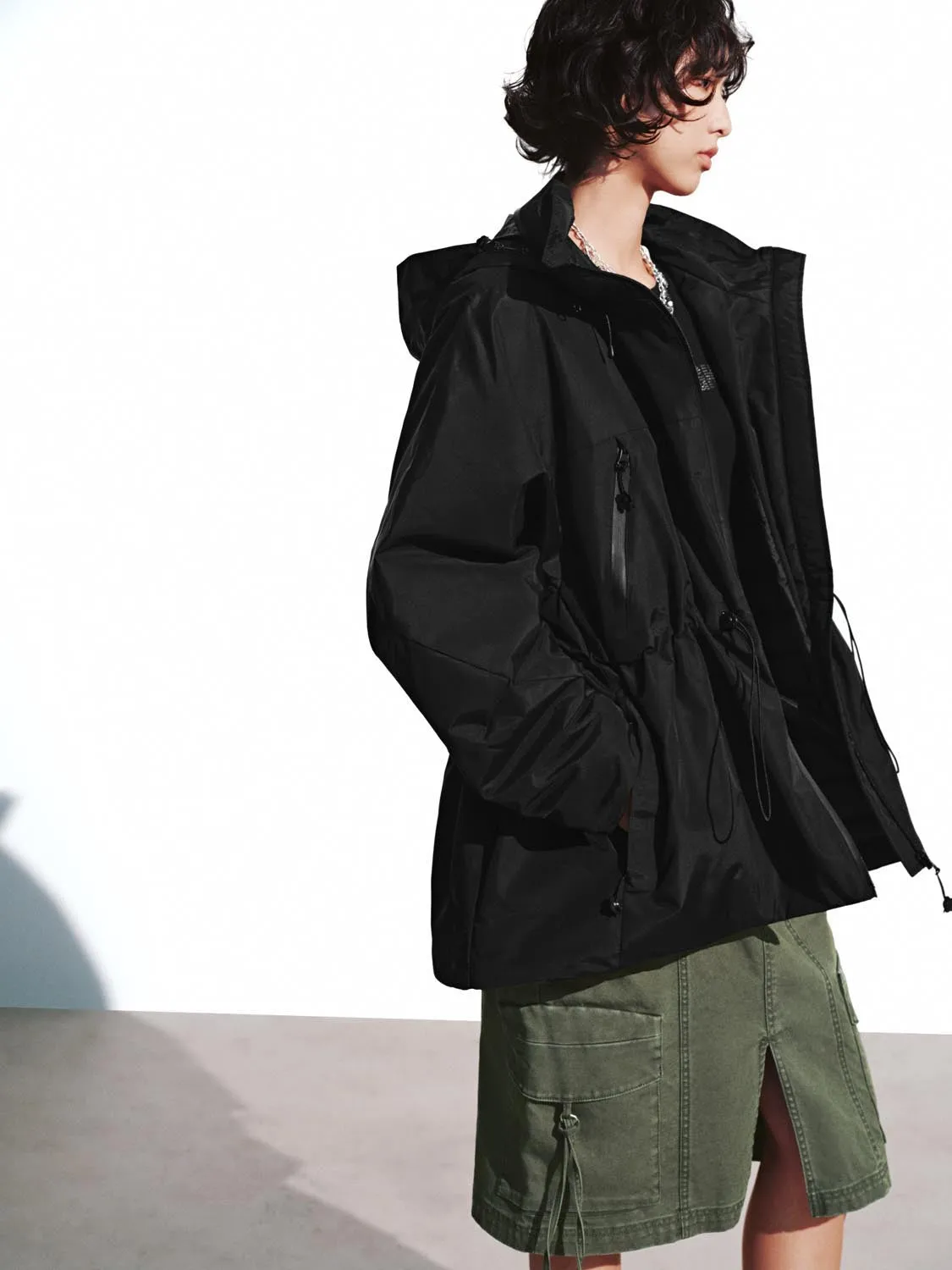 Drawstring High Neck Jackets sold by Urban Revivo product image thumbnail 2