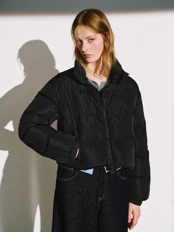 High Neck Cropped Padded Jackets sold by Urban Revivo