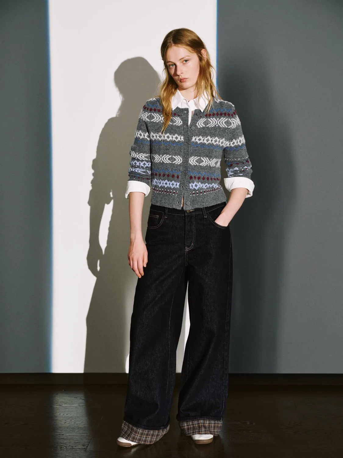 Striped Intarsia Knitted Cardigans sold by Urban Revivo product image thumbnail 5