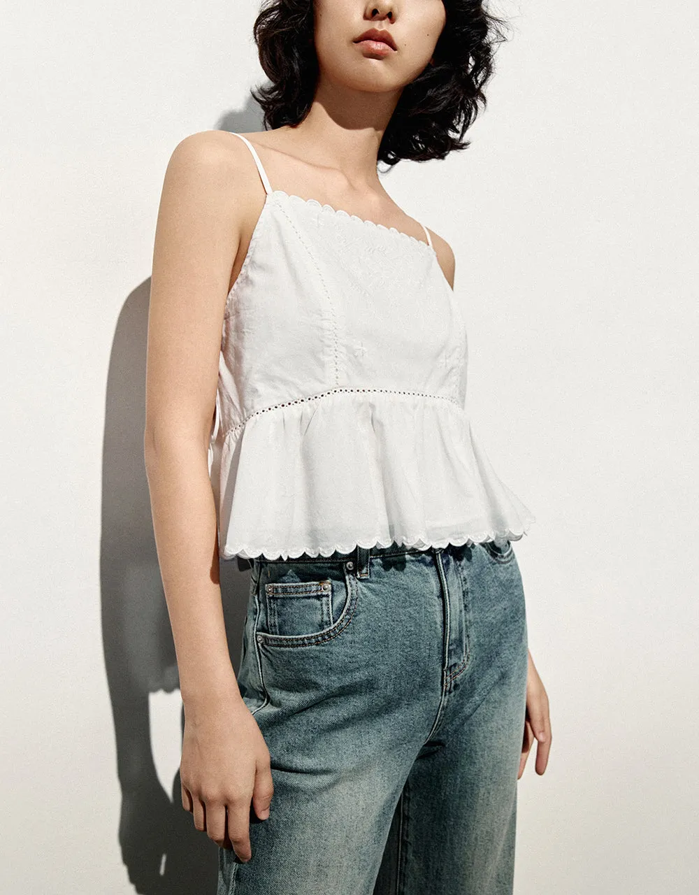 Wave Trim A-Line Cami Top sold by Urban Revivo product image thumbnail 3