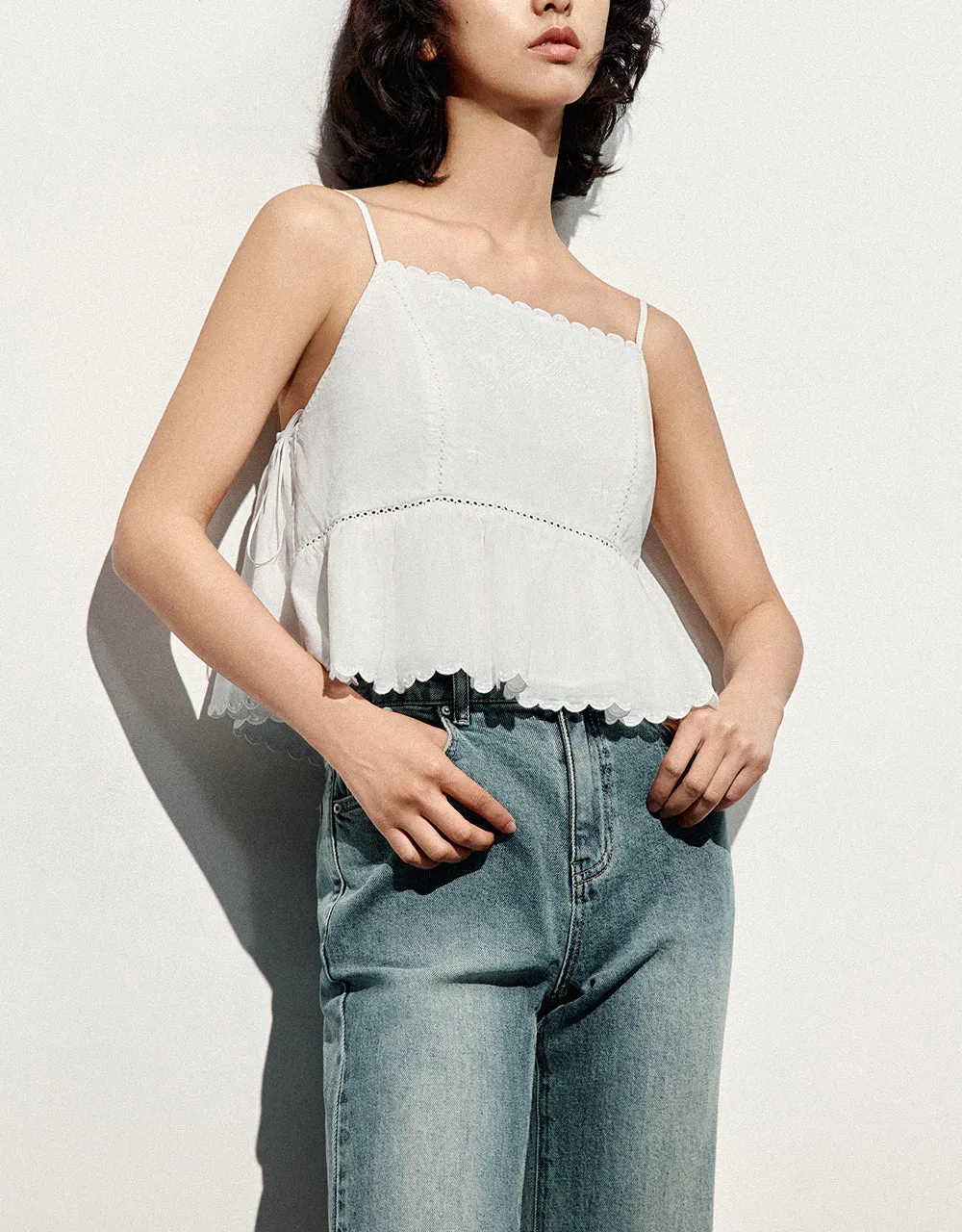 Wave Trim A-Line Cami Top sold by Urban Revivo product image thumbnail 2