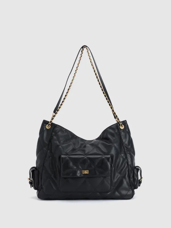 Faux Leather Quilted Shoulder Crossbody Bags sold by Urban Revivo