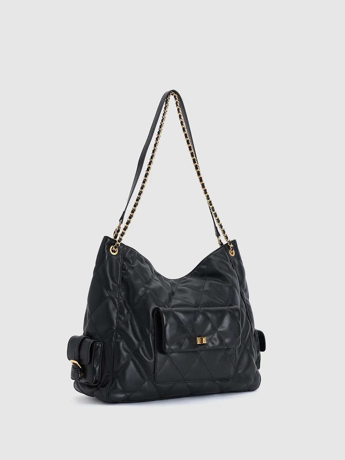 Faux Leather Quilted Shoulder Crossbody Bags sold by Urban Revivo product image thumbnail 3