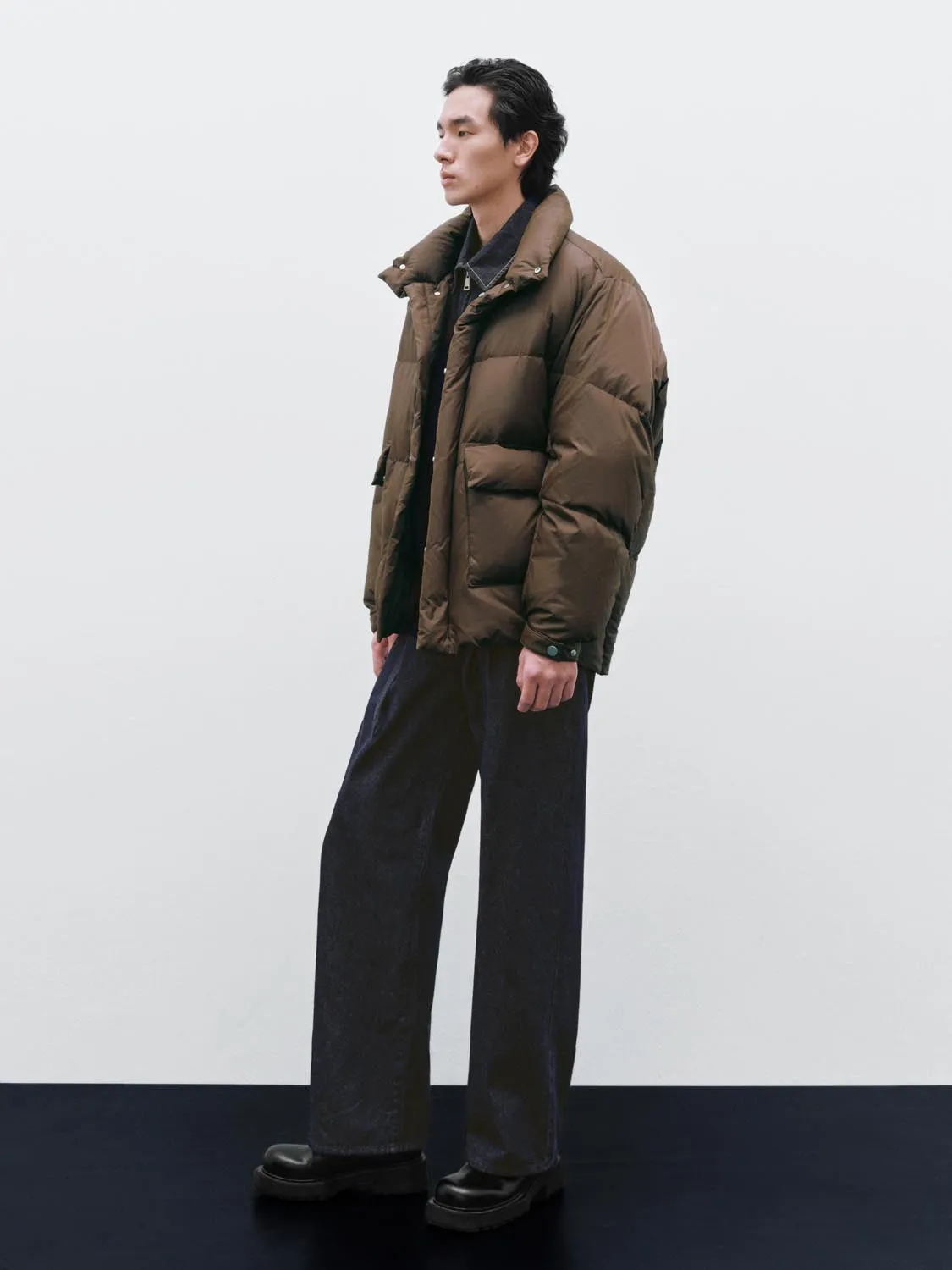 Funnel Neck Quilted Down Jackets sold by Urban Revivo product image thumbnail 5