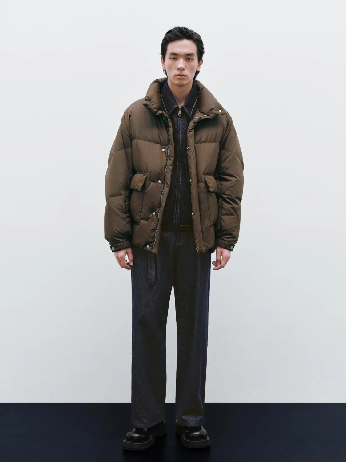 Funnel Neck Quilted Down Jackets sold by Urban Revivo product image thumbnail 4