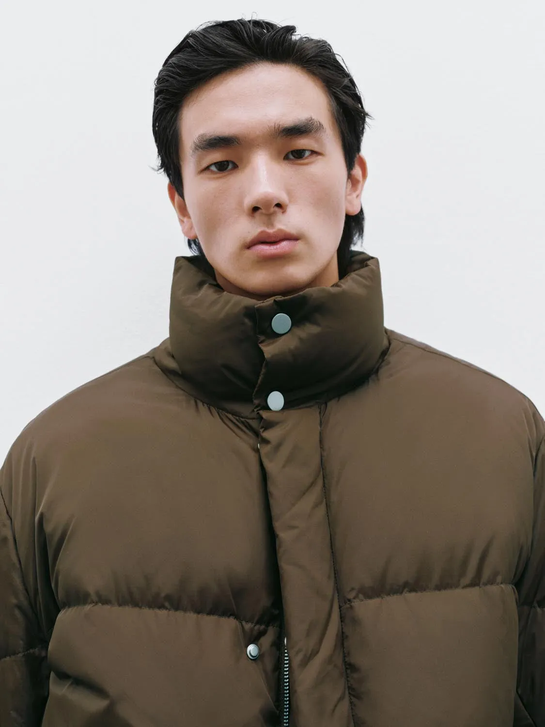 Funnel Neck Quilted Down Jackets sold by Urban Revivo product image thumbnail 3