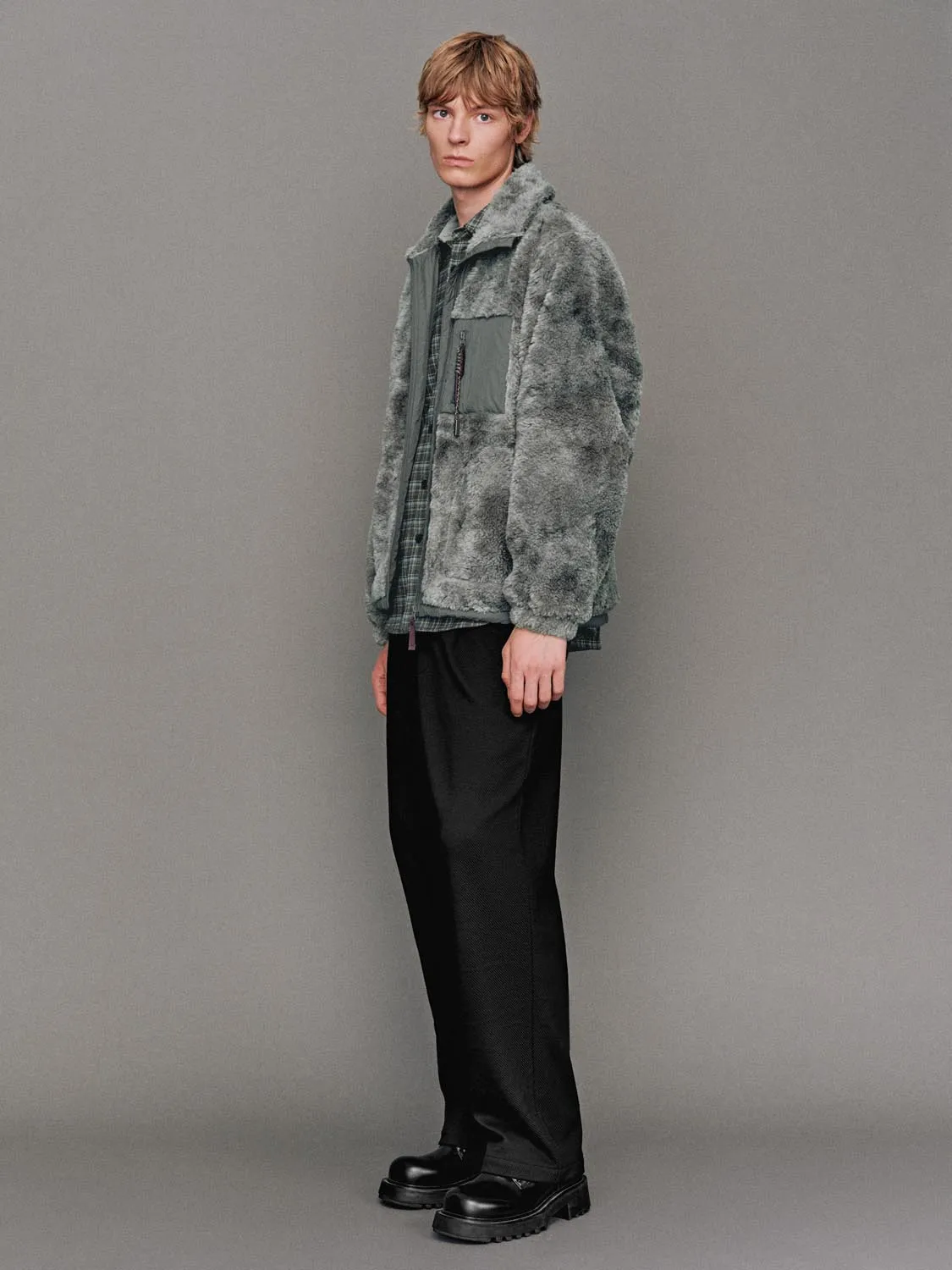 Funnel Neck Sherpa Fleece Jackets sold by Urban Revivo product image thumbnail 5