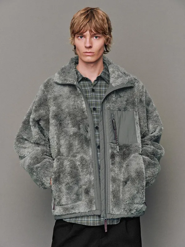 Funnel Neck Sherpa Fleece Jackets sold by Urban Revivo