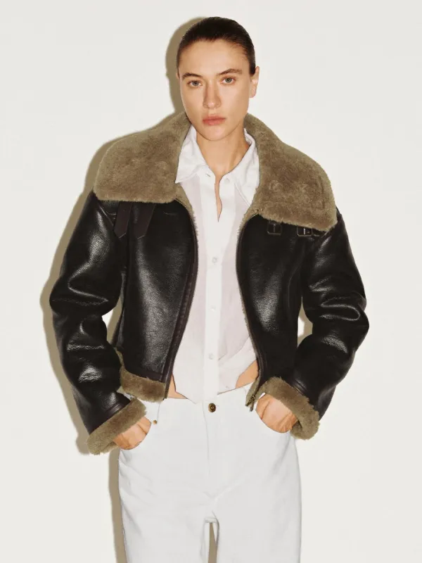 Large Collar Faux Leather Jackets sold by Urban Revivo