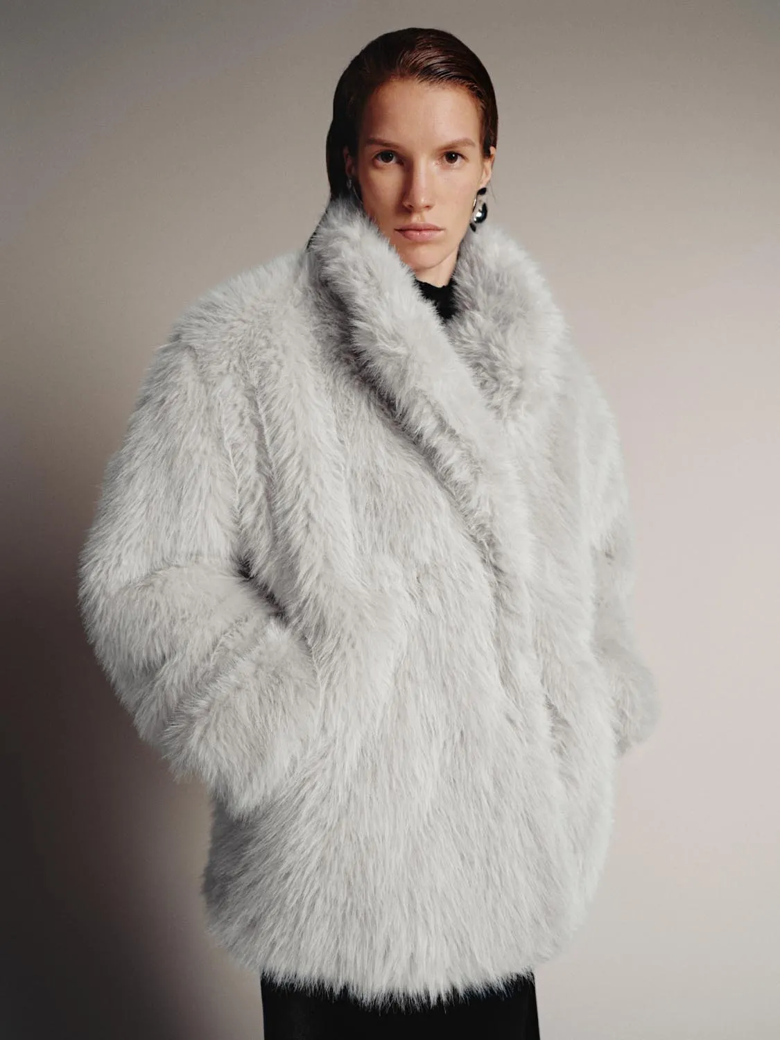 Fluffy Faux Fur Jackets sold by Urban Revivo product image thumbnail 2