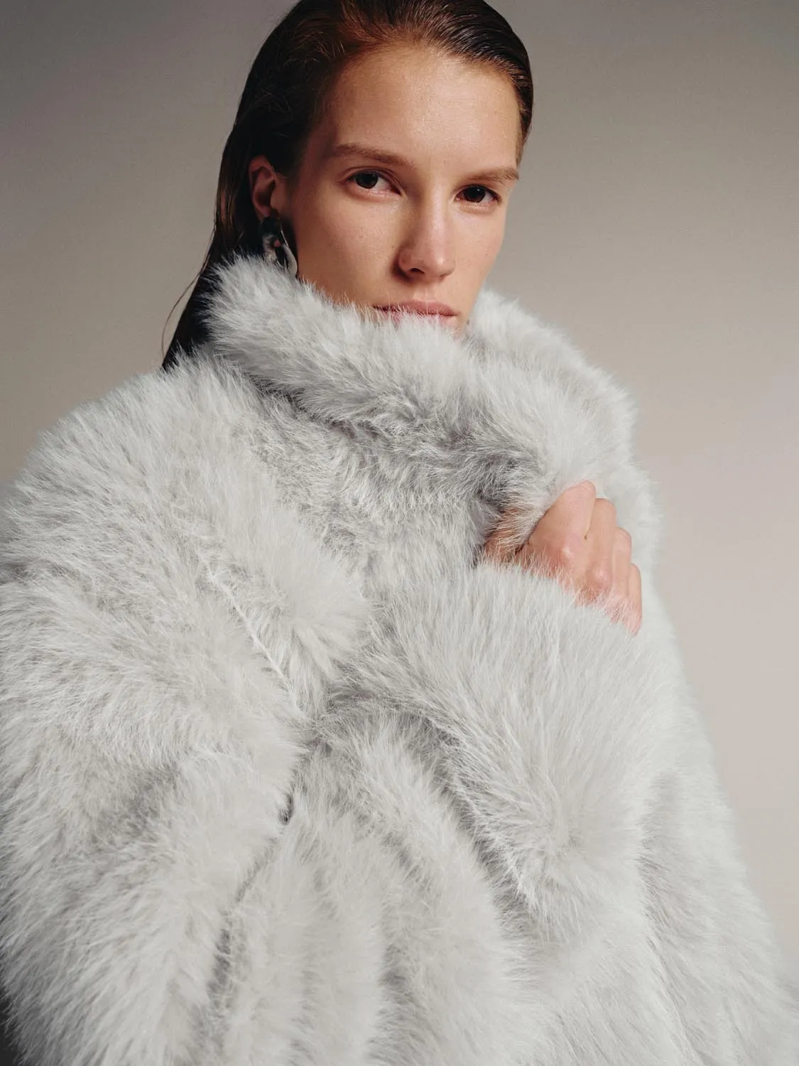 Fluffy Faux Fur Jackets sold by Urban Revivo product image thumbnail 3