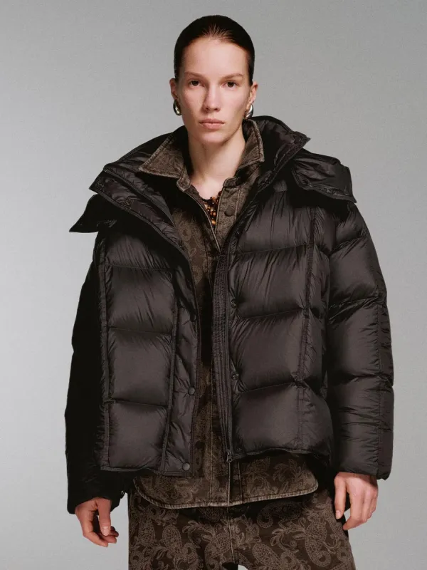 Hooded Funnel Neck Down Jackets sold by Urban Revivo