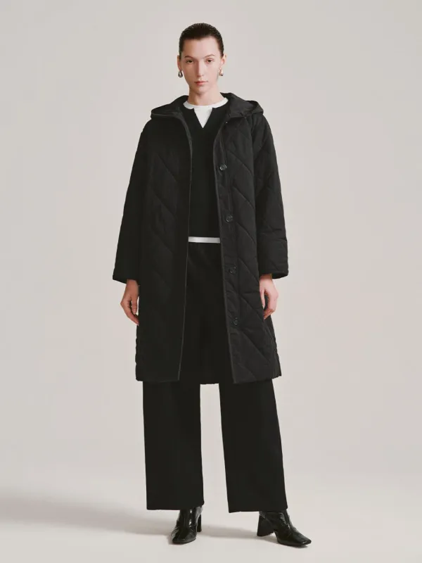 Oversize Hooded Quilted Padded Jackets sold by Urban Revivo