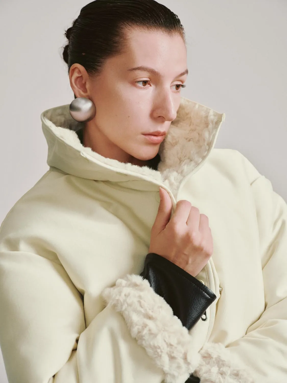 Faux Fur Trim Down Jackets sold by Urban Revivo product image thumbnail 3