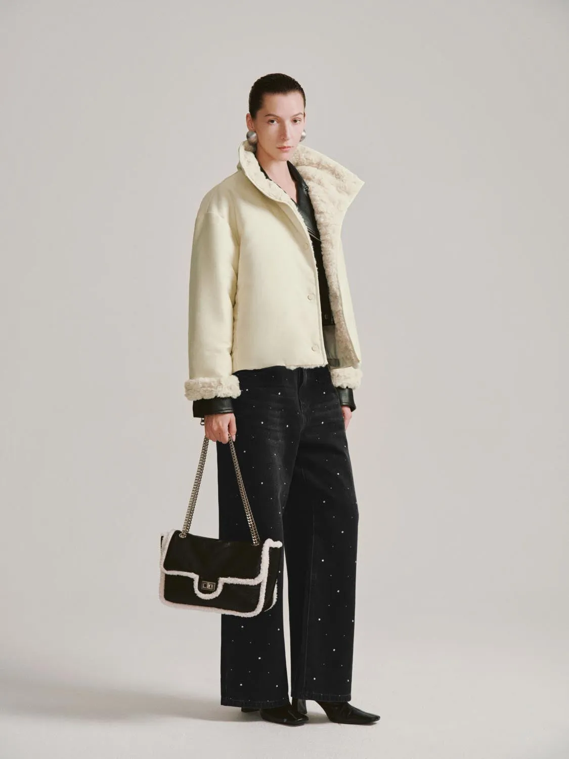 Faux Fur Trim Down Jackets sold by Urban Revivo product image thumbnail 4