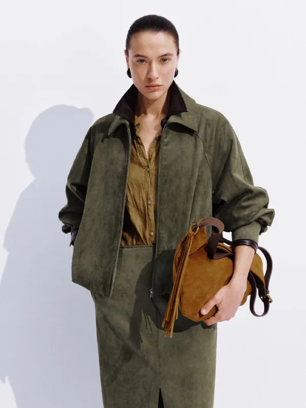 Balloon Hem Bomber Jackets sold by Urban Revivo