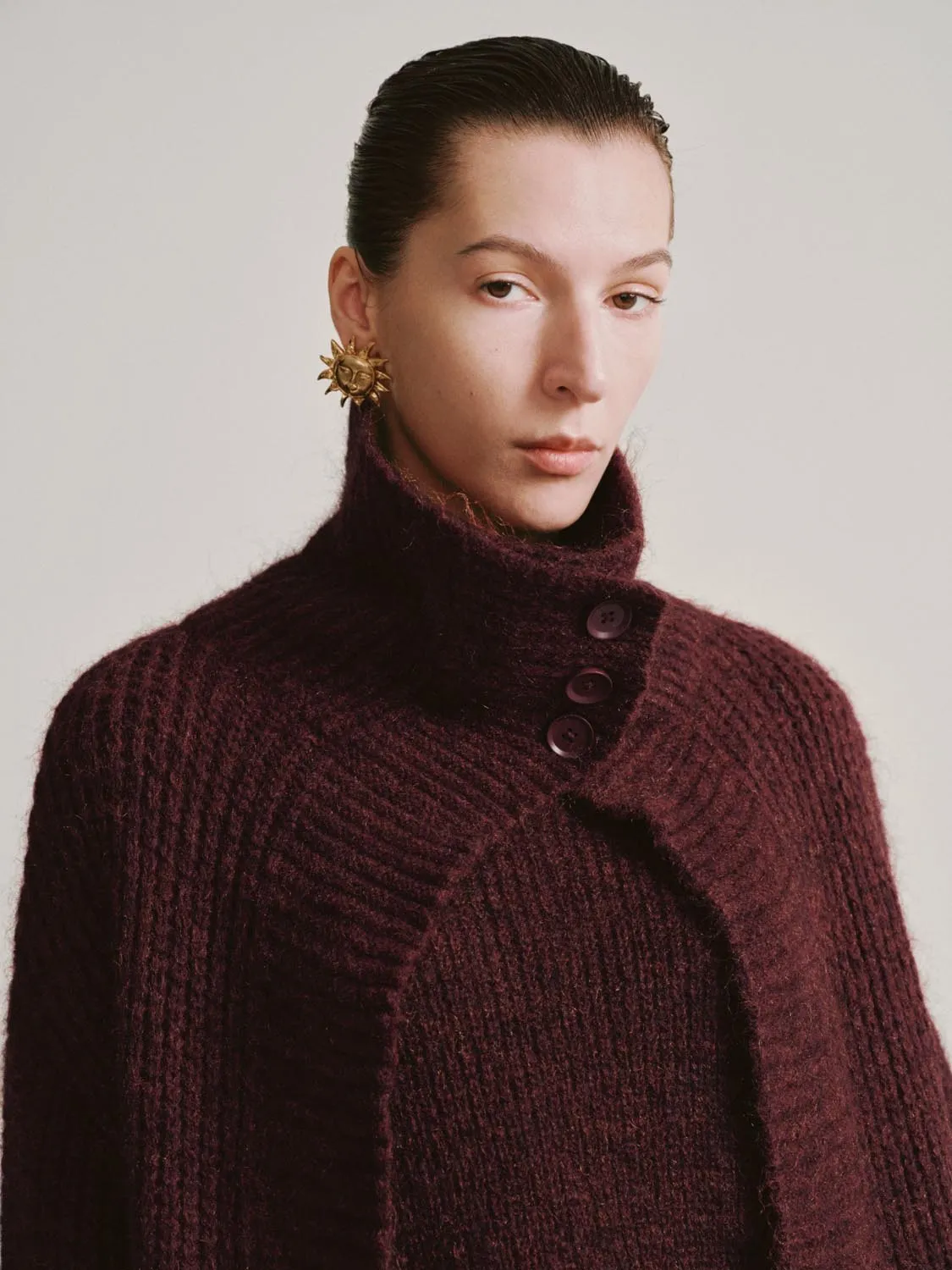 Large Collar Knitted Cardigans sold by Urban Revivo product image thumbnail 3